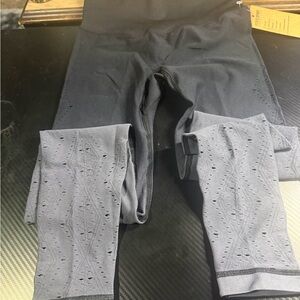 PINK Victoria's Secret Charcoal Textured Leggings